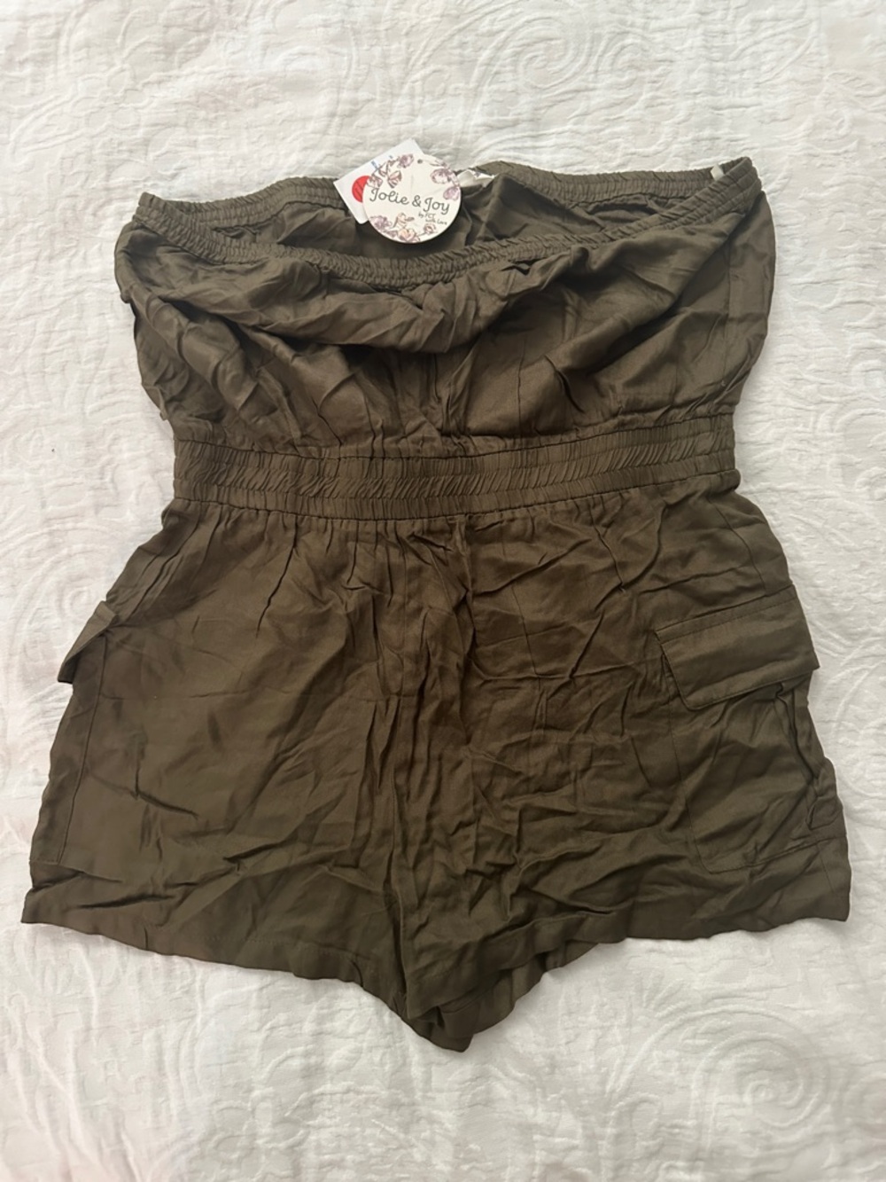 Jolie & Joy Olive Green Women’s Bermuda Shorts Romper